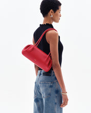 OYSTER SHOULDER BAG - CAYENNE PEBBLE GRAINED LEATHER
