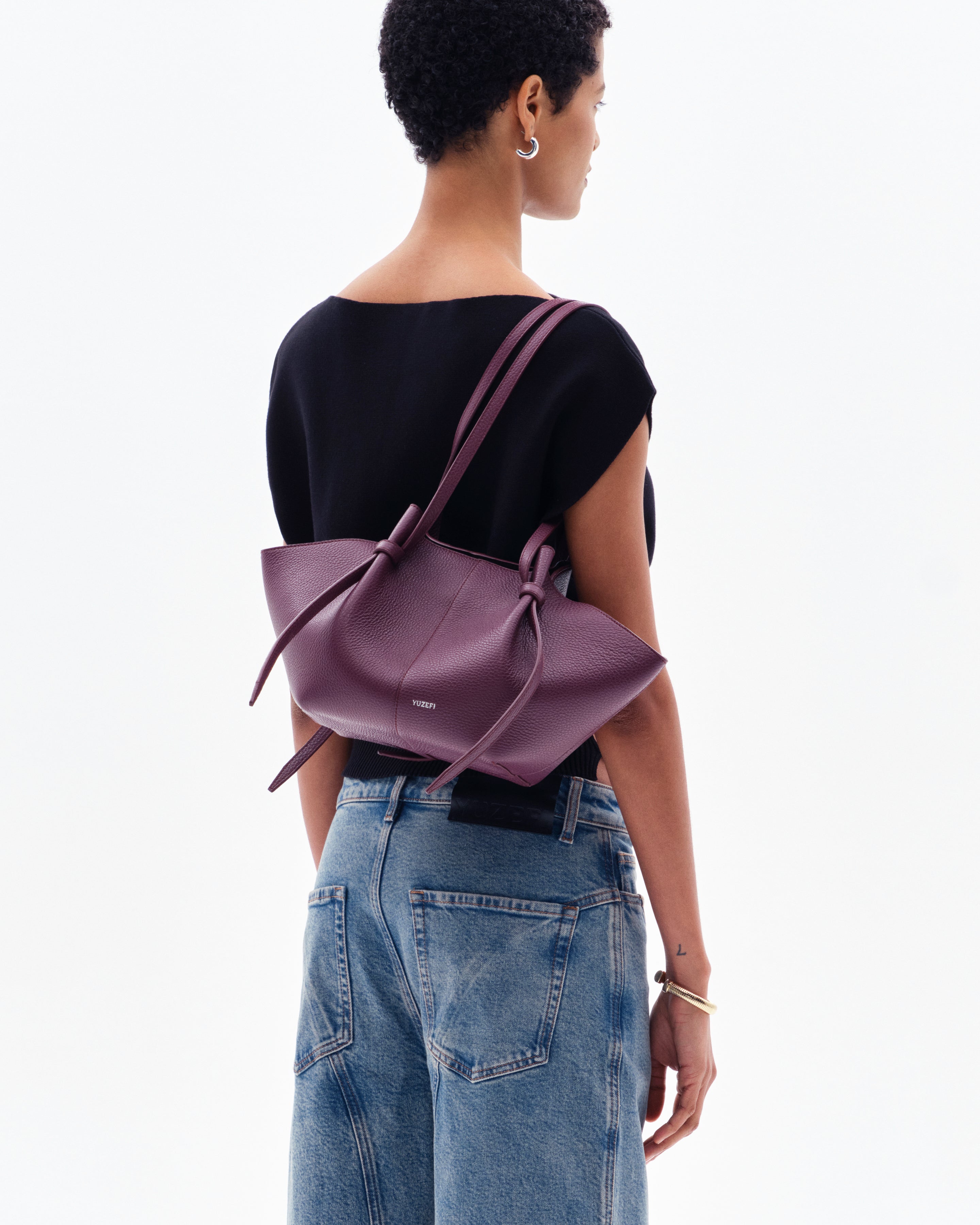 MOCHI - WINE PEBBLE GRAINED LEATHER