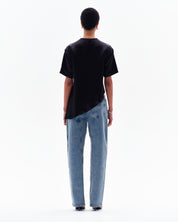 AURORA ASYMMETRIC T-SHIRT - BLACK