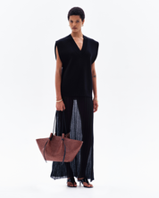 VYRE VEST DRESS - BLACK