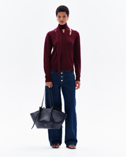 OLA PLAIN SLASH JUMPER - BORDO