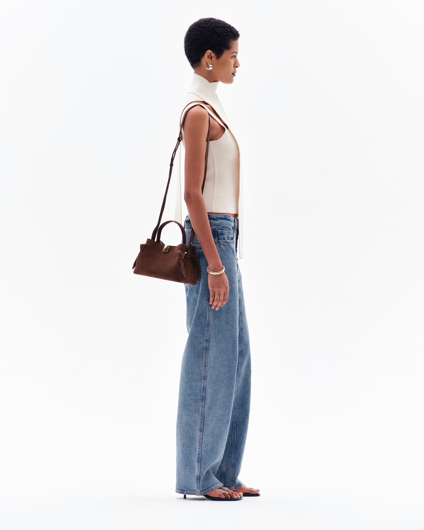 INARI MILANO SLASH TOP - CREAM