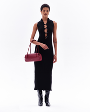 EZE RIB MAXI DRESS - BLACK