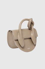 PRETZEL - CLAY PEBBLE GRAINED LEATHER