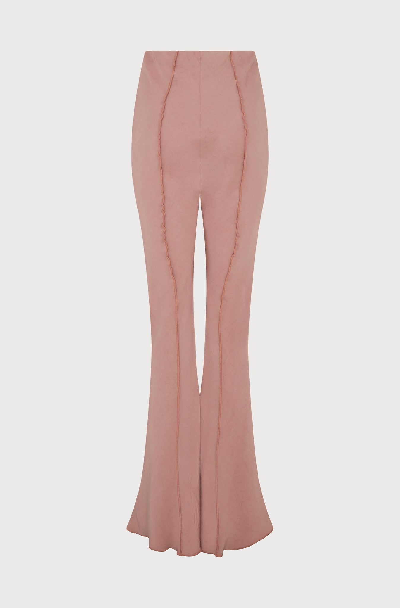 BABYLOCK FLARED TROUSERS - PINK CREPE