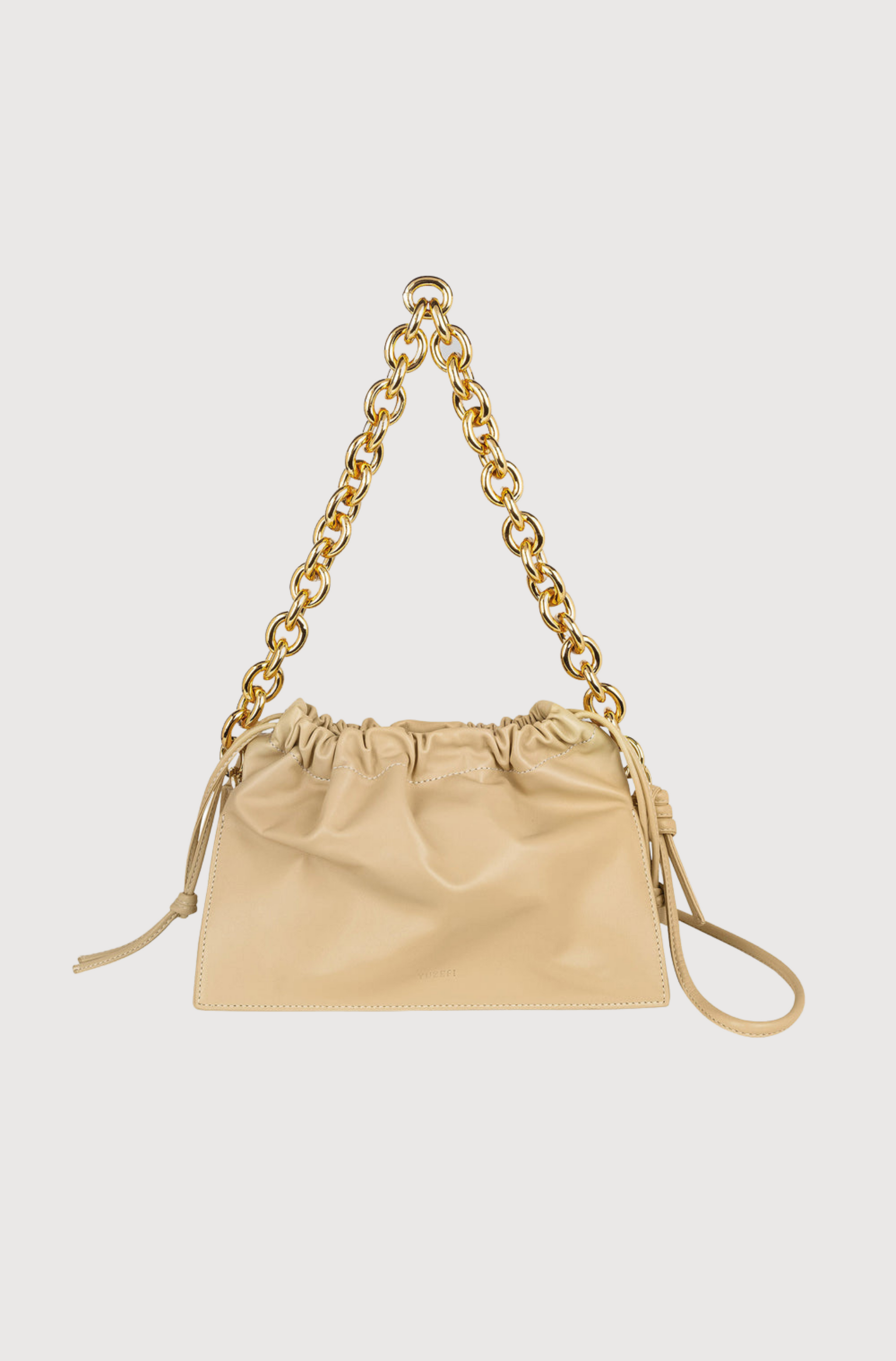 BOM - STRAW WITH GOLD CHAIN