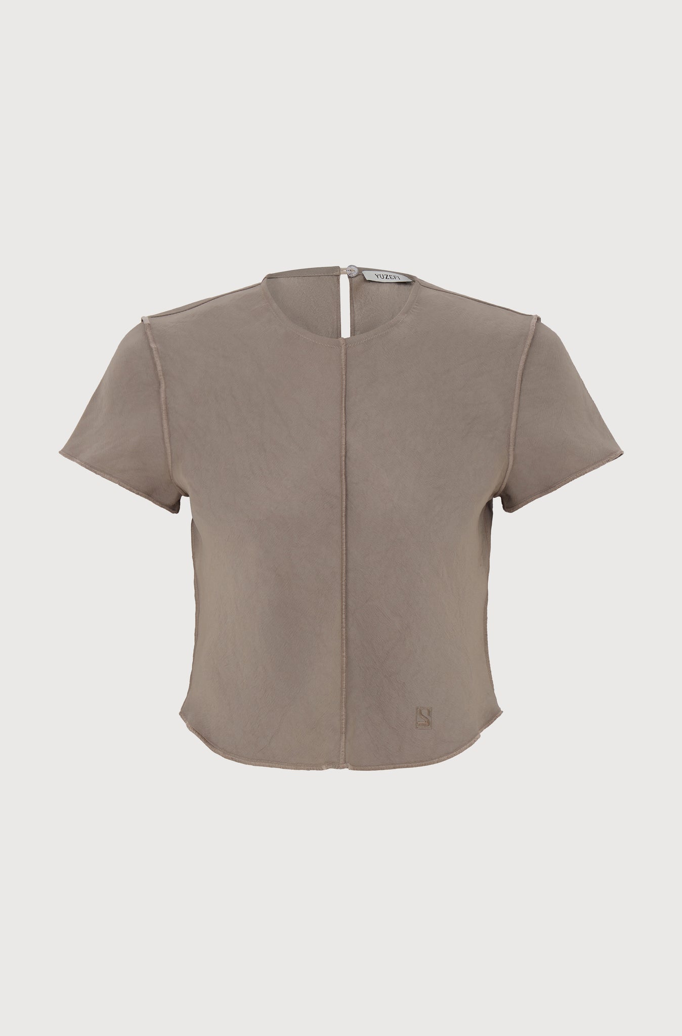 BABY TEE - TAUPE CREPE