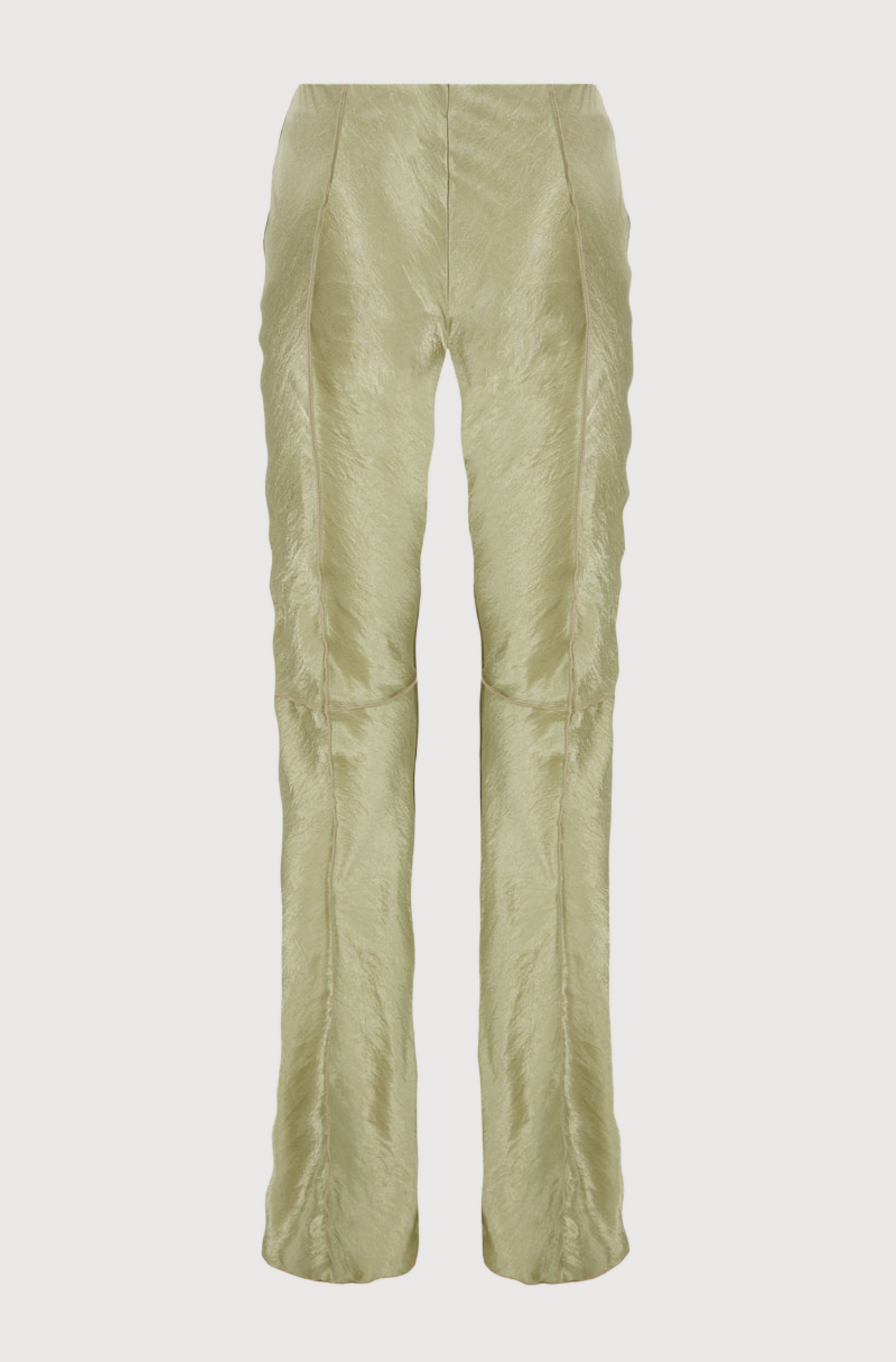CURLY FRONT SPLIT TROUSERS - SAGE
