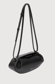 DINNER ROLL - BLACK WITH SILVER CHAIN