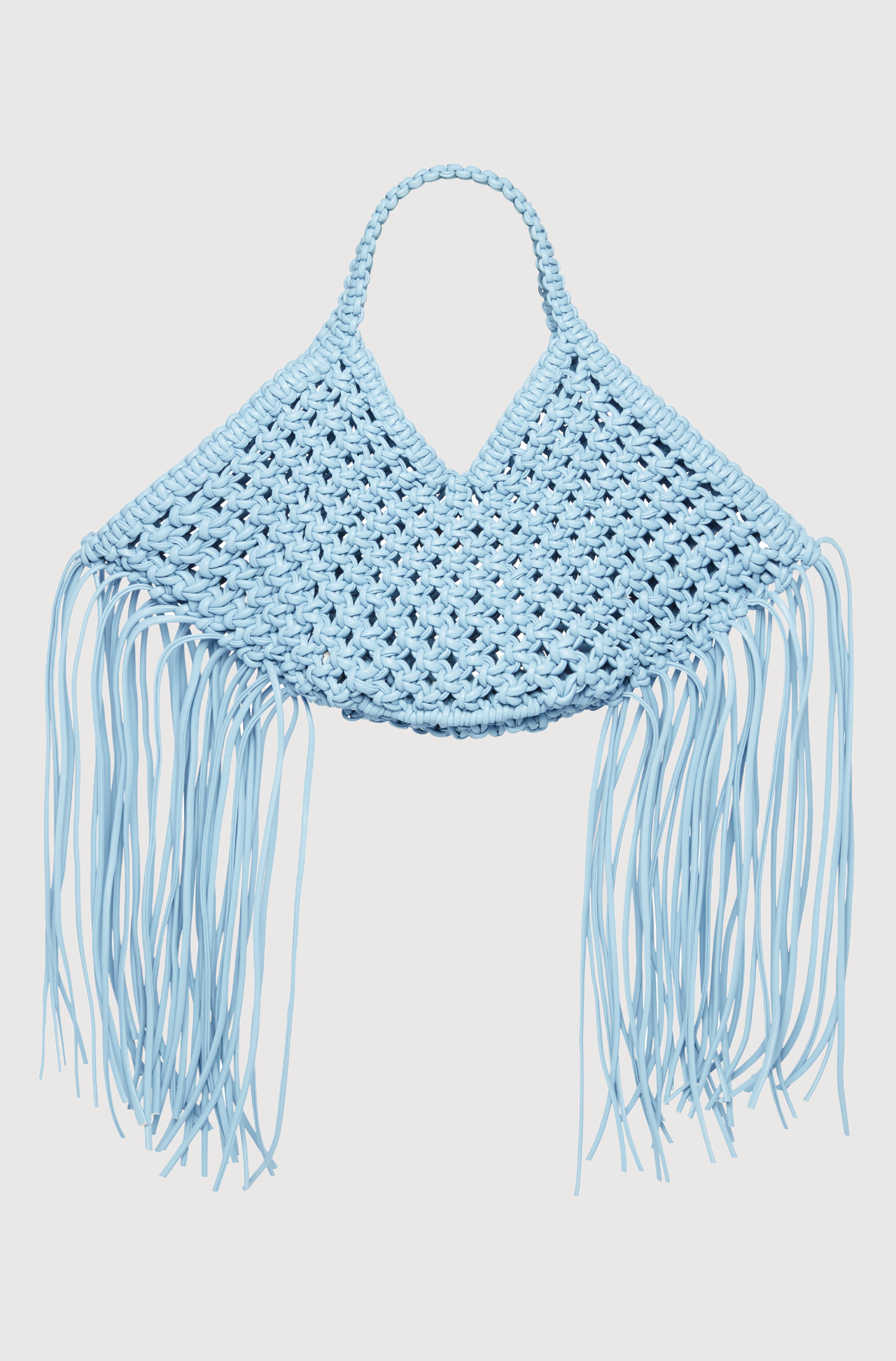SMALL WOVEN BASKET - BABY BLUE