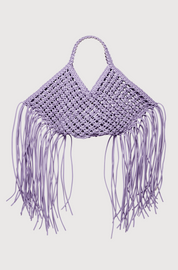 SMALL WOVEN BASKET - GRAPE