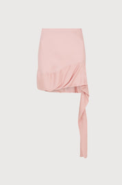 BUBBLE HEM MINI SKIRT - PINK