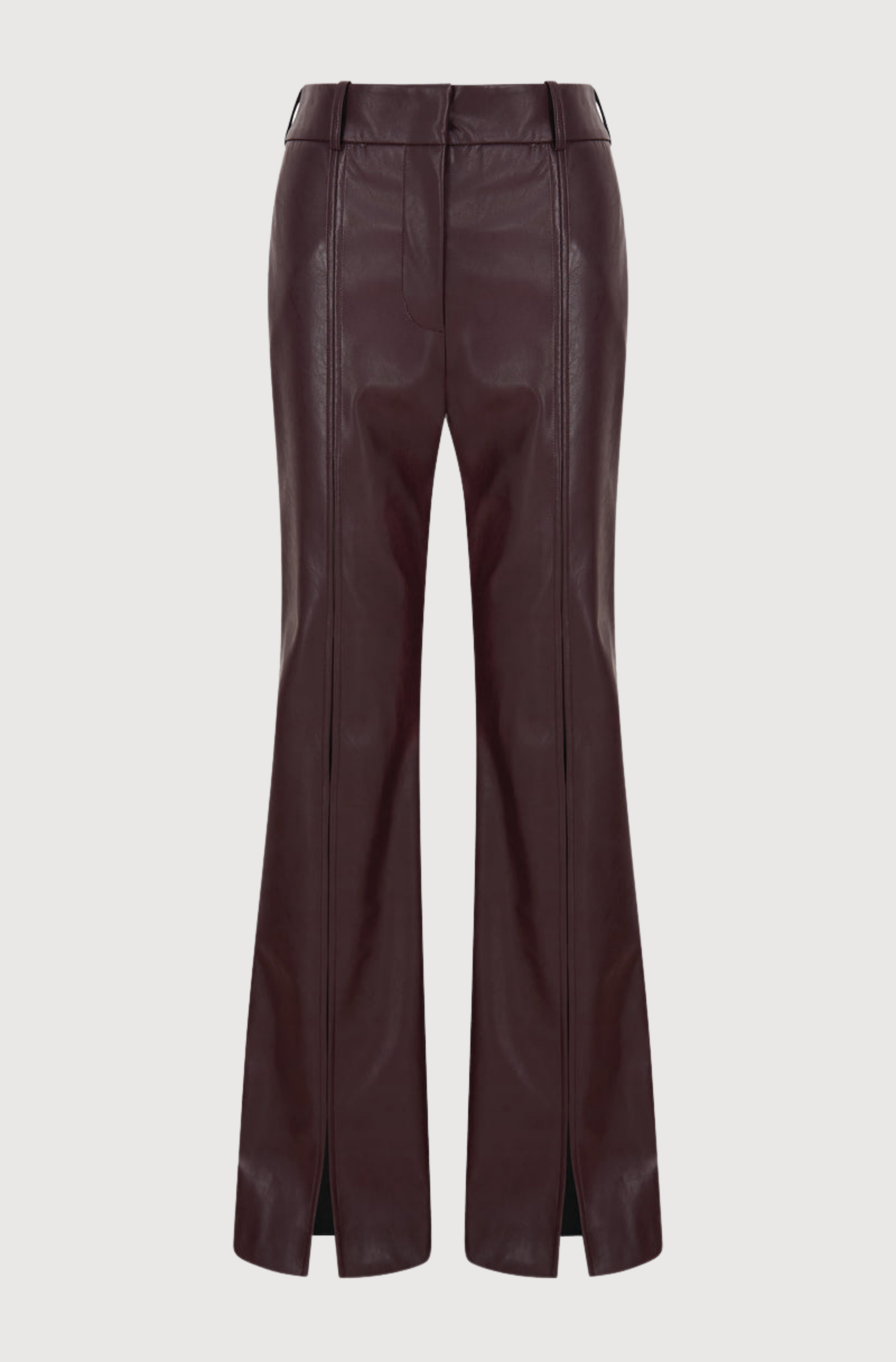 Womens Yuzefi burgundy Vegan Leather Trousers | Harrods UK