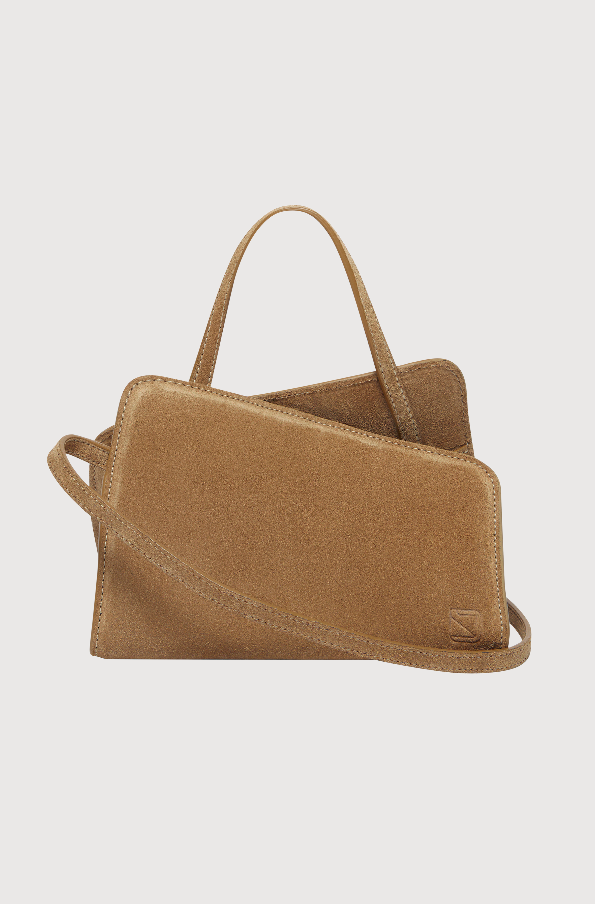 SMALL SWIRL TOTE - COGNAC SUEDE – Yuzefi